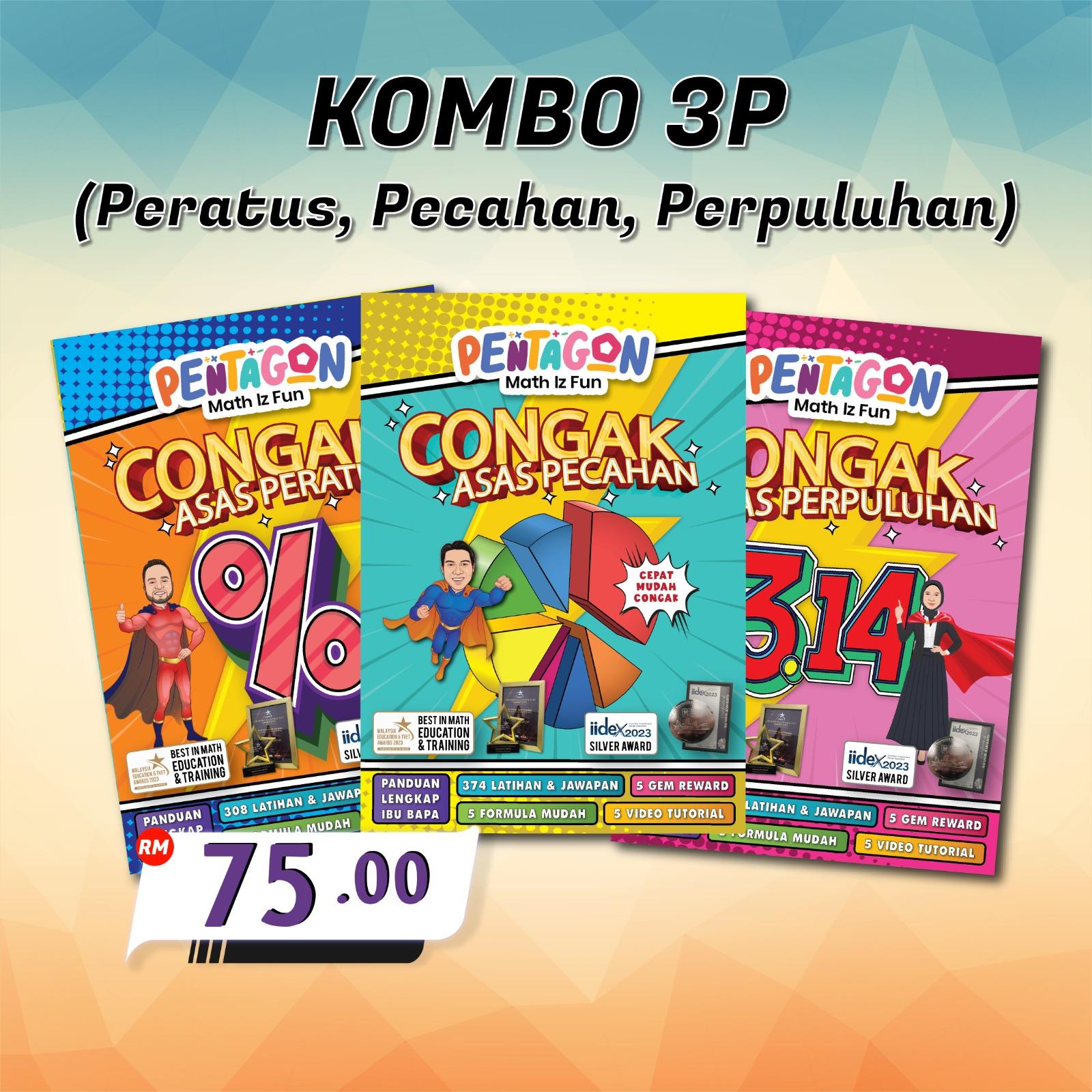 Kombo Level 2 - Congak Asas Pecahan, Perpuluhan dan Peratus